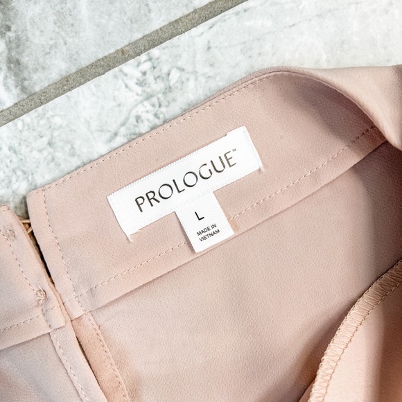 Prologue Blush Pink Kimono Sleeve High Low Blouson Dress Size Large - Picture 7 of 7